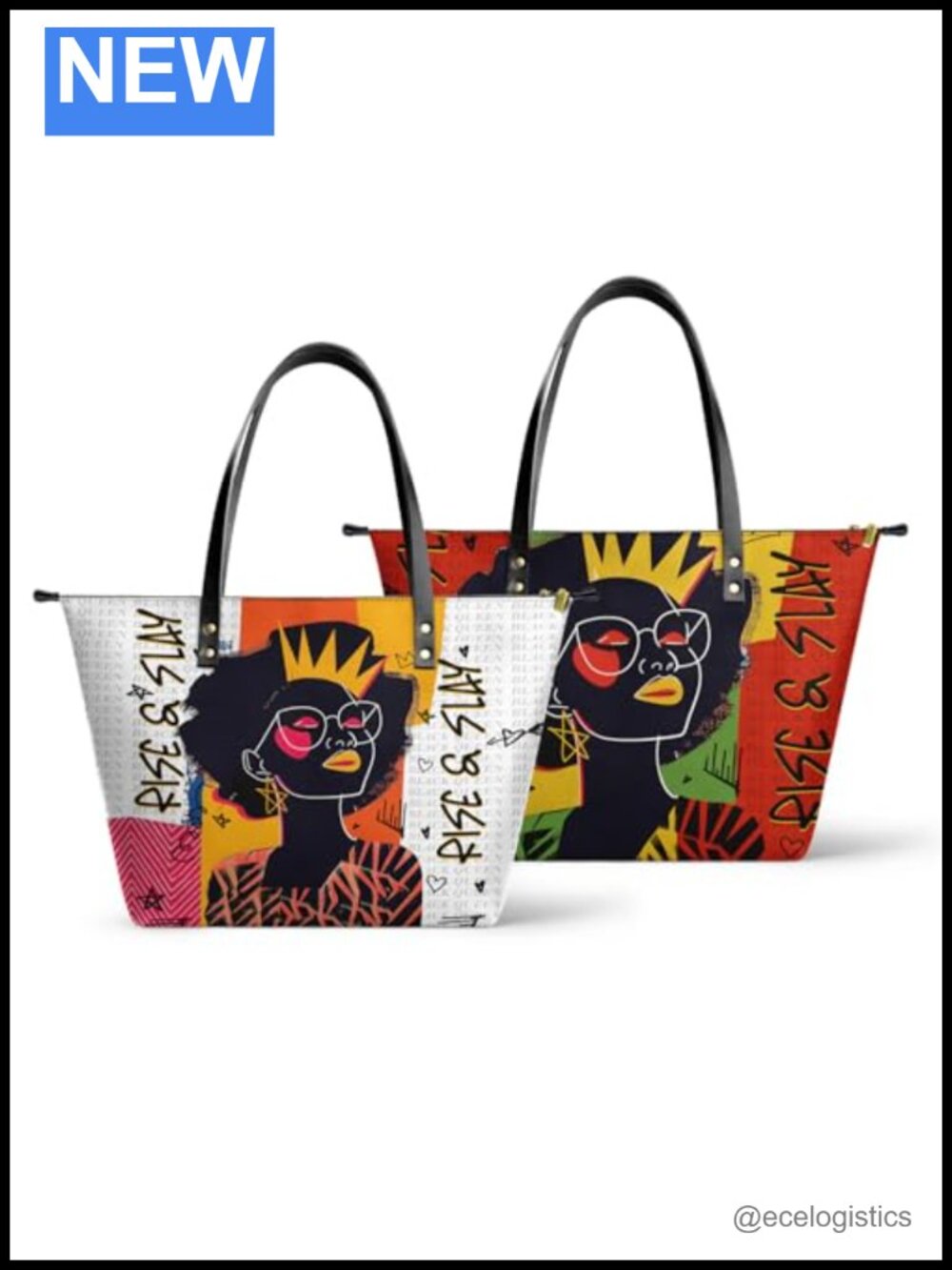 2-Piece Vegan Leather Tote Bag Set, Gift for Women, Laptop Purse